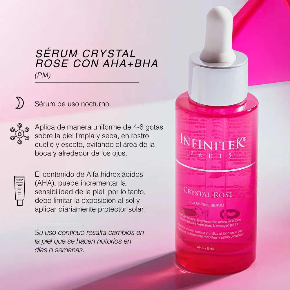 Sérum Clarificante Crystal Rose Con AHA+BHA