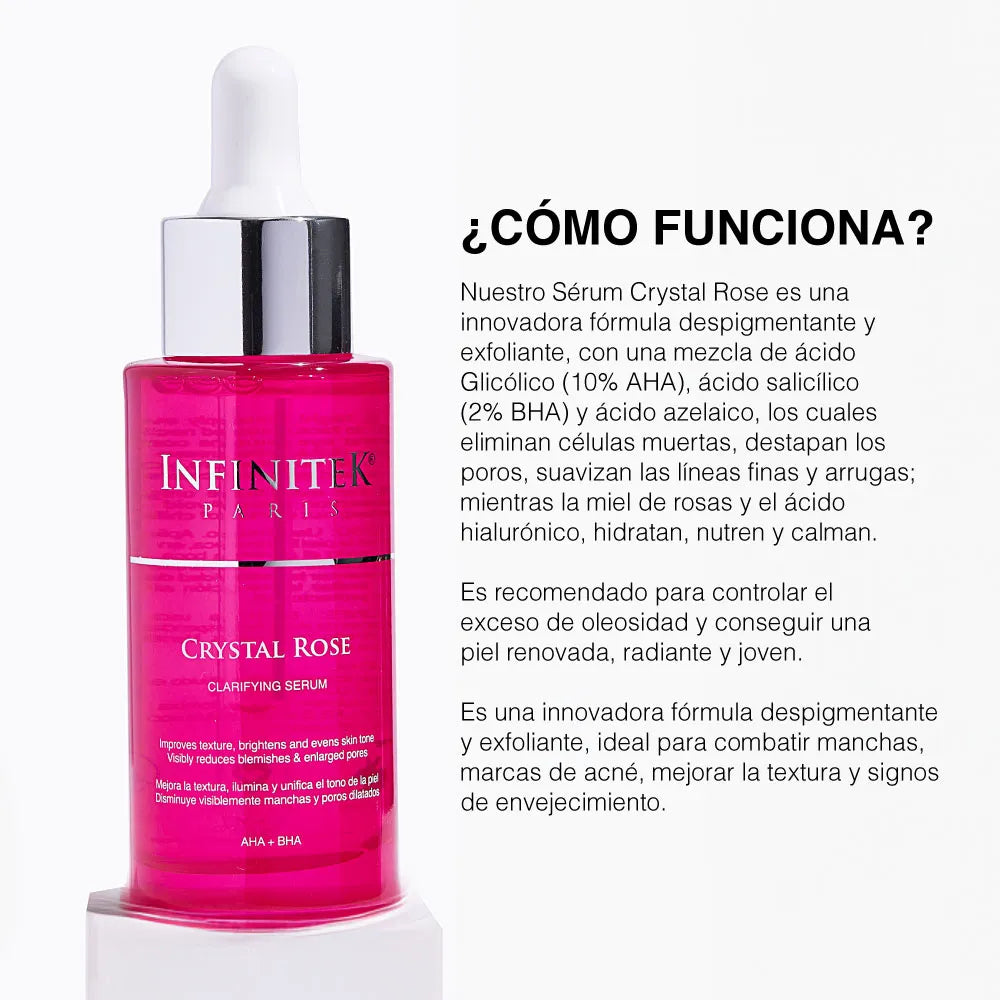 Sérum Clarificante Crystal Rose Con AHA+BHA